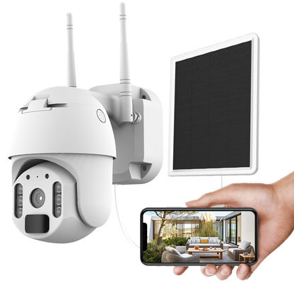 2021 радио солнечной безопасностью батареи сирены HD 1080P PIR Wifi камеры CCTV купола семени PTZ камеры IP встроенной на открытом воздухе водоустойчивое